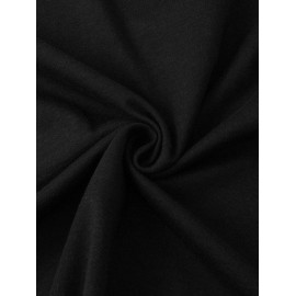 OSAKA Letter Dragon Graphic Pattern Short Sleeves Basic Tee