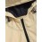 Men's Daily Hooded Half Zip Colorblock Patched Design Toggle Drawstring Pullover Windbreaker Jacket